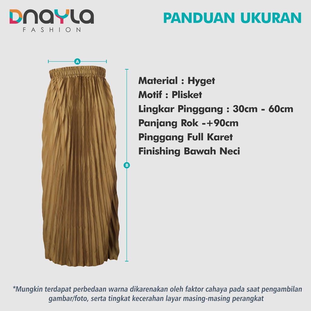 Rok Plisket Lipatan Besar Hyget Premium