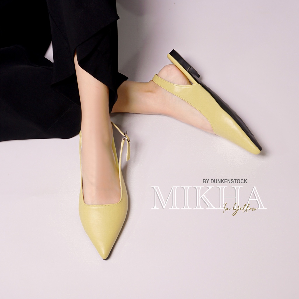 Dunkenstock MIKHA Sepatu Flat Wanita flatshoes sling back sepatu kerja wanita terbaru