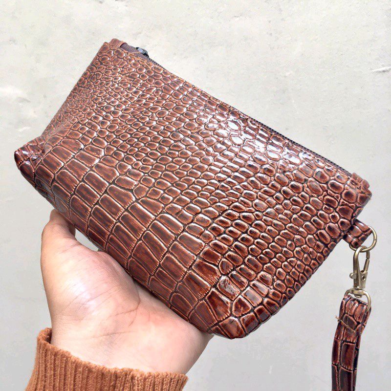 Dompet HP Croco Wallet Wanita Pouch Uang Multi Fungsi Uang THR