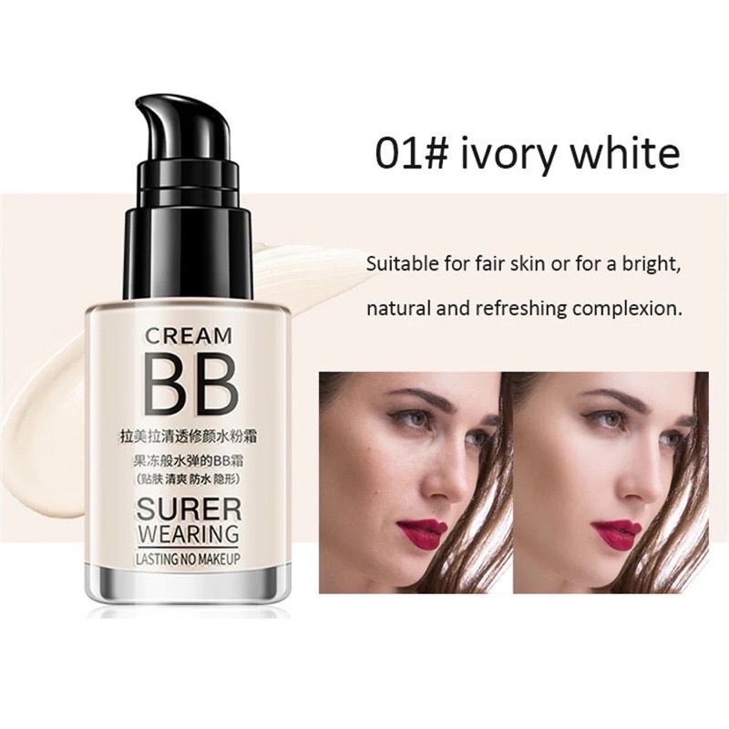 BAJ LAMEILA 1001 BB Cream Korean Makeup Face Base 2 Moisturizing BB Cream Super Moisturizing Liquid Foundation Makeup Base AK088