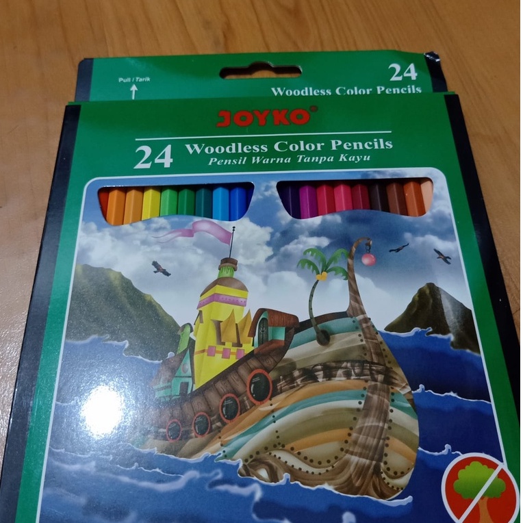

Joyko Pensil Warna Woodless Color Pencils Hexagonal Grip CP-104