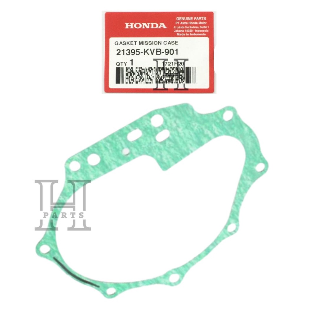 PAKING GEAR BOX RASIO GARDAN GASKET MISSION CASE VARIO BEAT SCOOPY SPACY KARBU FI 21395-KVB-901 ASLI ORIGINAL AHM HGP HONDA