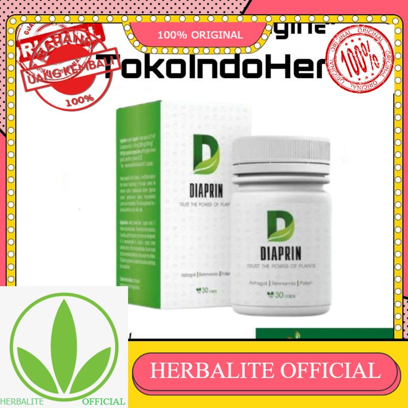 100% ORIGINAL DIAPRIN 100% ORIGINAL OBAT SPESIALIS DIABETES & DIAPRIN KENCING MANIS AMPUH
