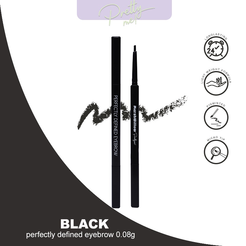 (BPOM) Marshwillow Browlicious Matic Eyebrow by Natasha Wilona - PENSIL ALIS MATIC 2 sisi | Marshwillow Pretty Me Perfectly Defined Eyebrow