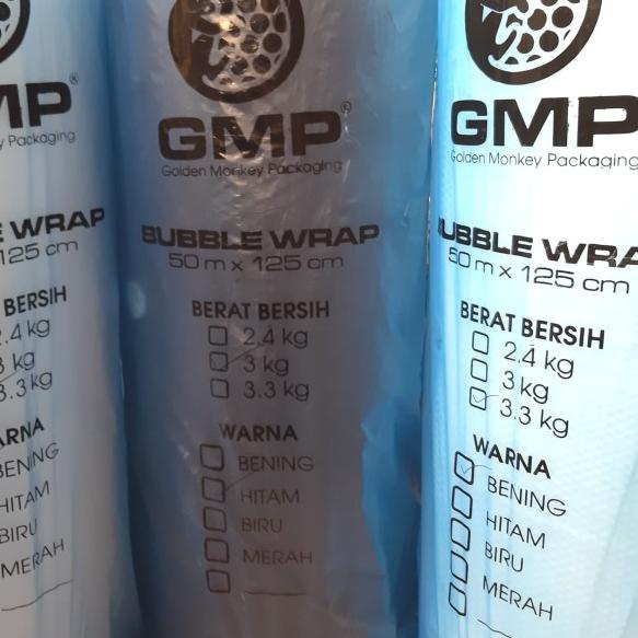 

Bubble wrap roll GMP W BENING atau hitam 125CM 50METER