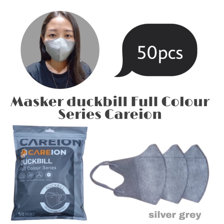 MASKER DUCKBILL CAREION WARNA 3PLY ISI 50 pics