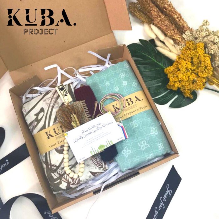 

(COD) Hampers Hijab Voal Motif Premium Parcel / Kado / Gift THR by Kuba