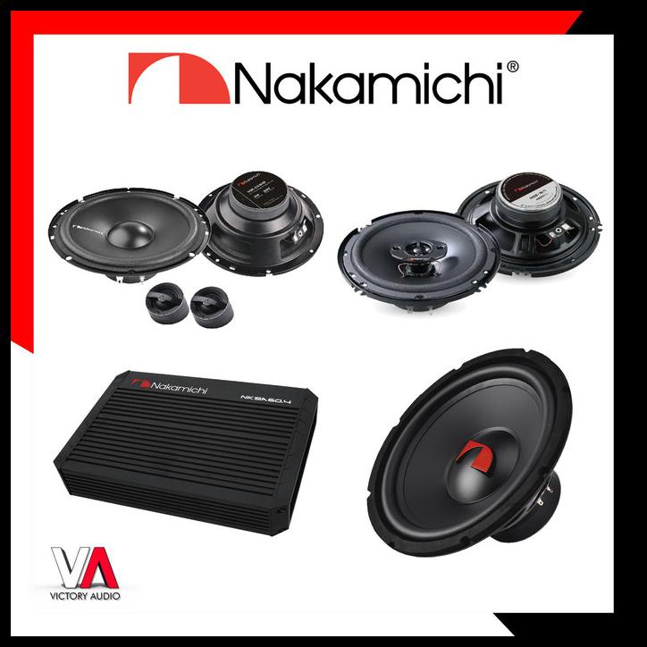 Paket Audio Mobil Nakamichi Seri Tinggi Split Coaxial Subwoofer Power