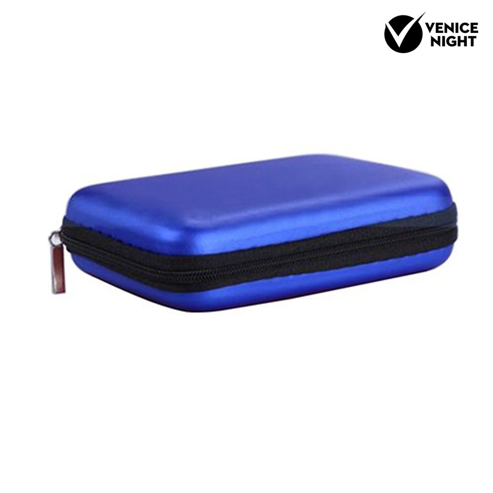 (VNEP) (Berkabel) Portabel Ritsleting Penutupan Earphone 2.5 inch Hard Dive Memory Card Storage Case Bag