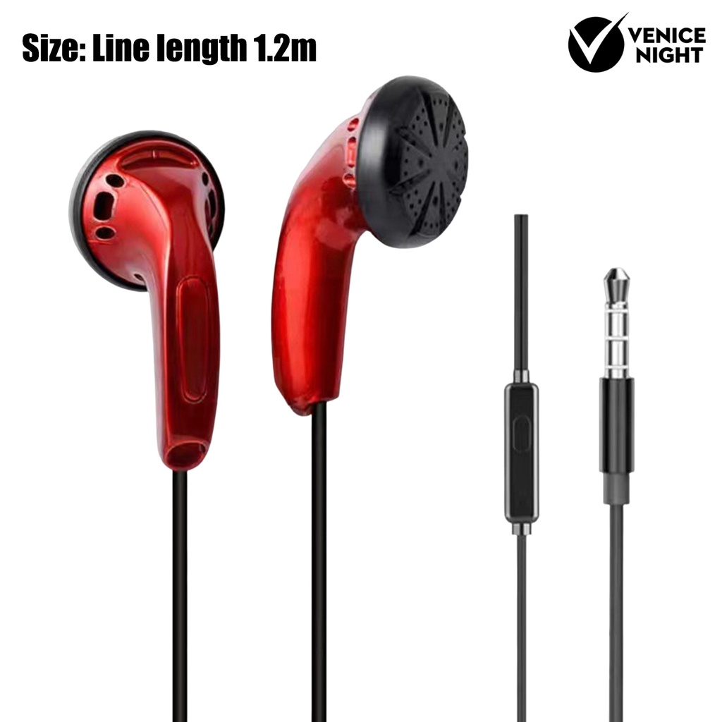 (VNEP) (Berkabel) Earphone High Fidelity Surround Sound Effect Universal 3.5mm Mage Bass Sports Gaming Earbud untuk Panggilan