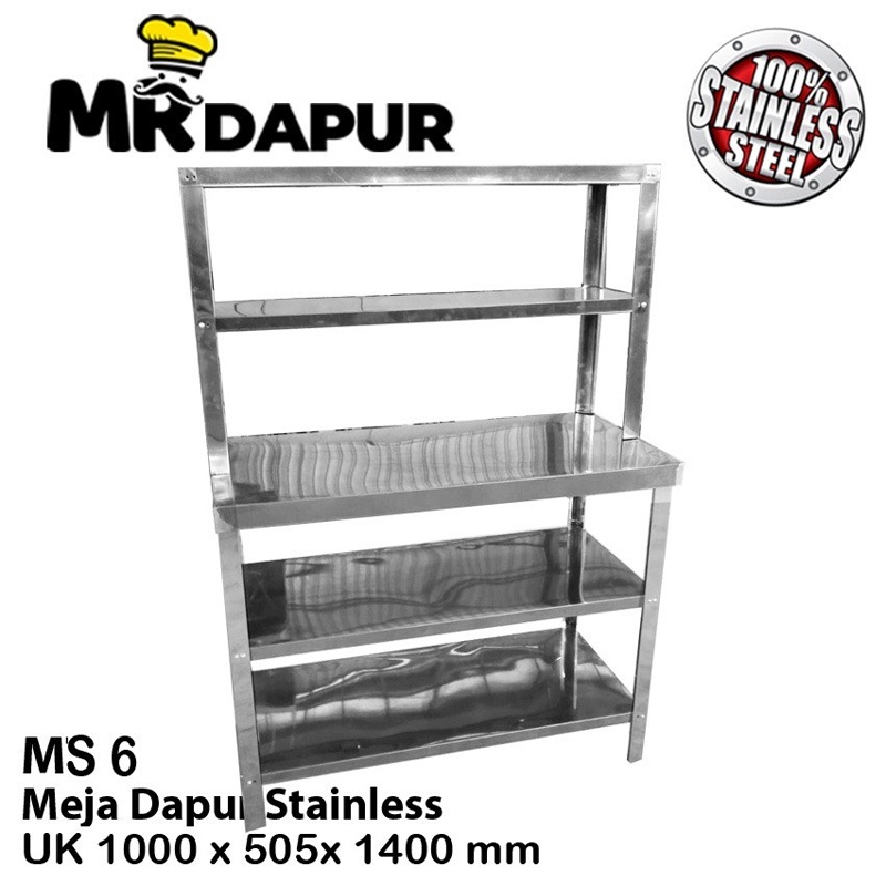 Meja Dapur / Kitcher Stainless Steel Anti Karat MrDapur MS 6