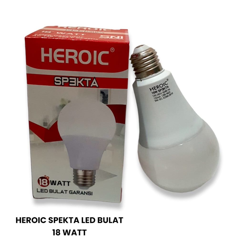 Lampu Led 18 Watt Heroic Spekta Bulb Bergaransi