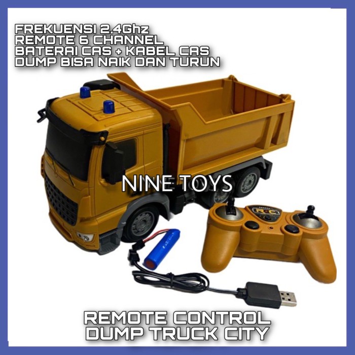 RC TRUCK REMOTE CONTROL TRUCK DUMP TRAILER CONTRUCTION TRUK PASIR