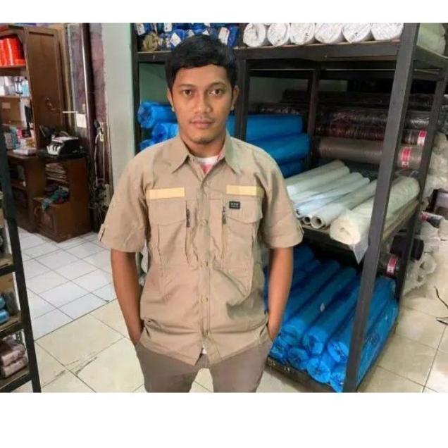 Kemeja PDL Lapangan Tactical Lengan Pendek Outdoor Baju Taktikal Pdh - Cream, XS