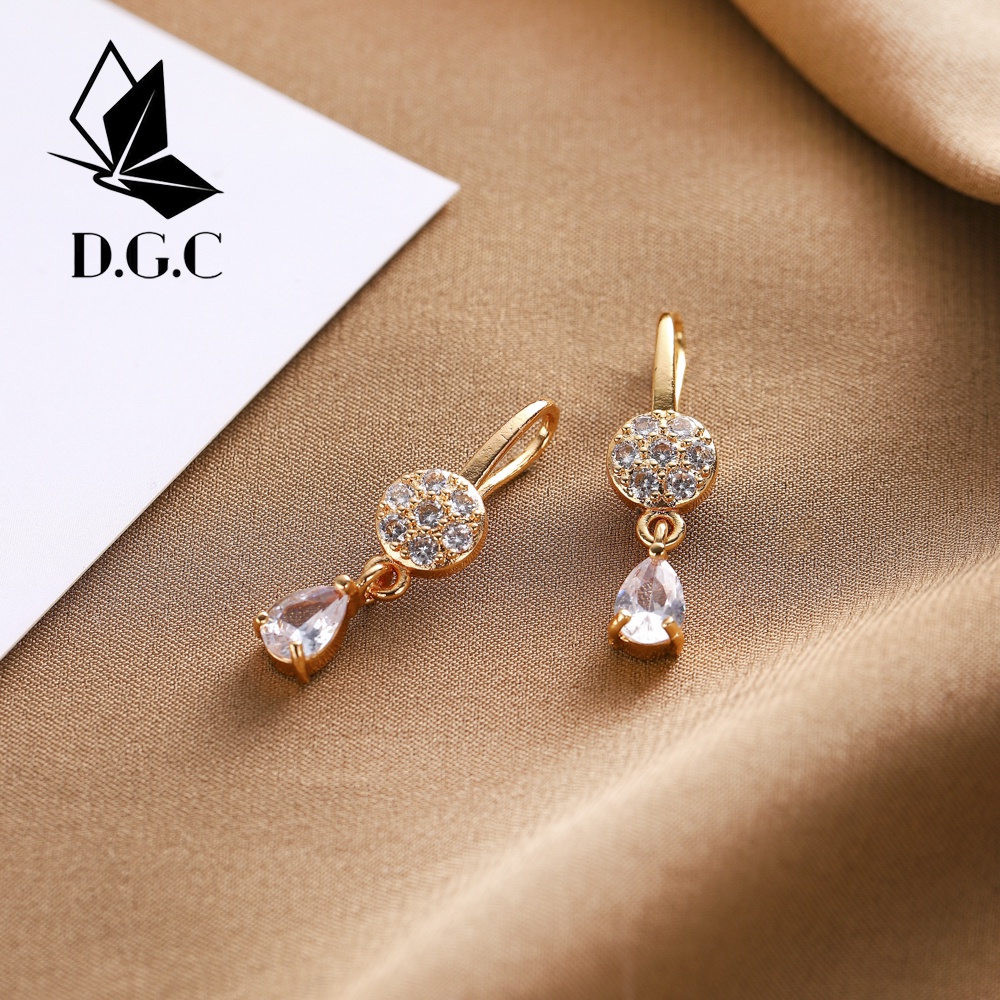 D.G.C✅ COD Anting Titanium Wanita Anti karat Korea Style Korea Aksesoris Murah Emas D193