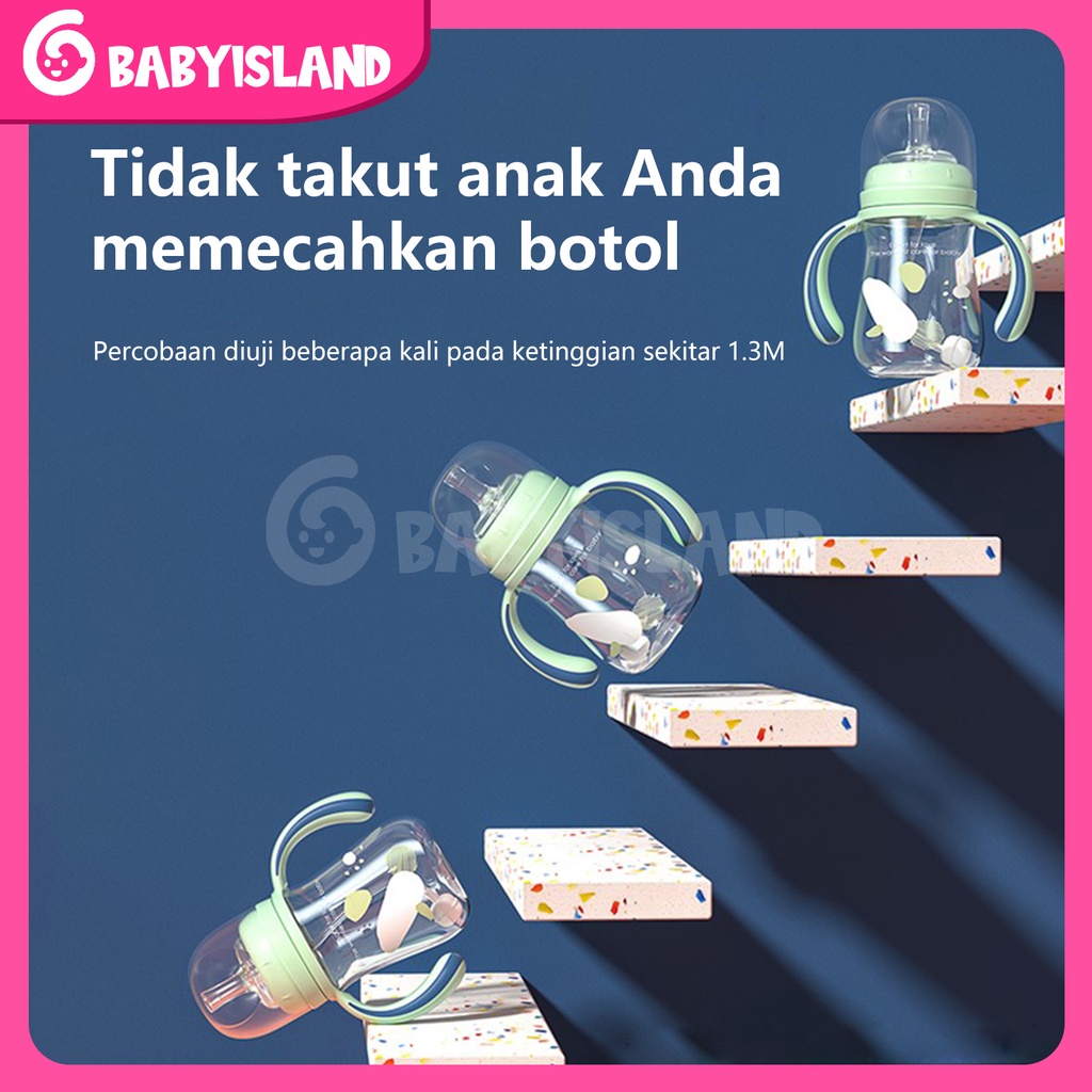 1 cangkir 3 kegunaan Botol Susu Bayi Botol Perawatan Air Cangkir Pelatihan Sippy Cup Untuk Anak-anak Bayi (0-2tahun)