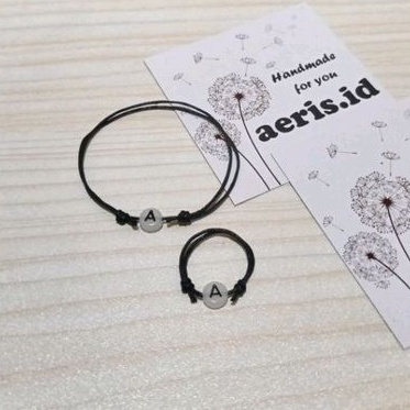 Gelang / Cincin Inisial Glow In The Dark