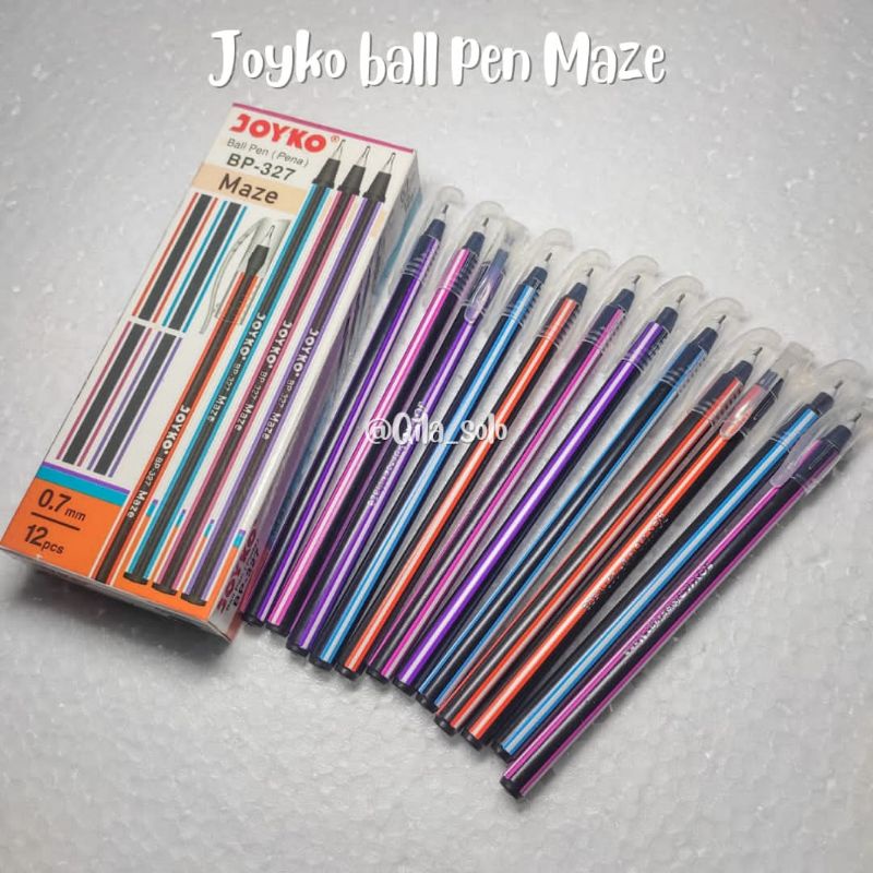 Jual Bolpoin Pulpen Ball Pen JOYKO Maze BP 327 0 7 Mm 1 Pak 12 Pcs Shopee Indonesia