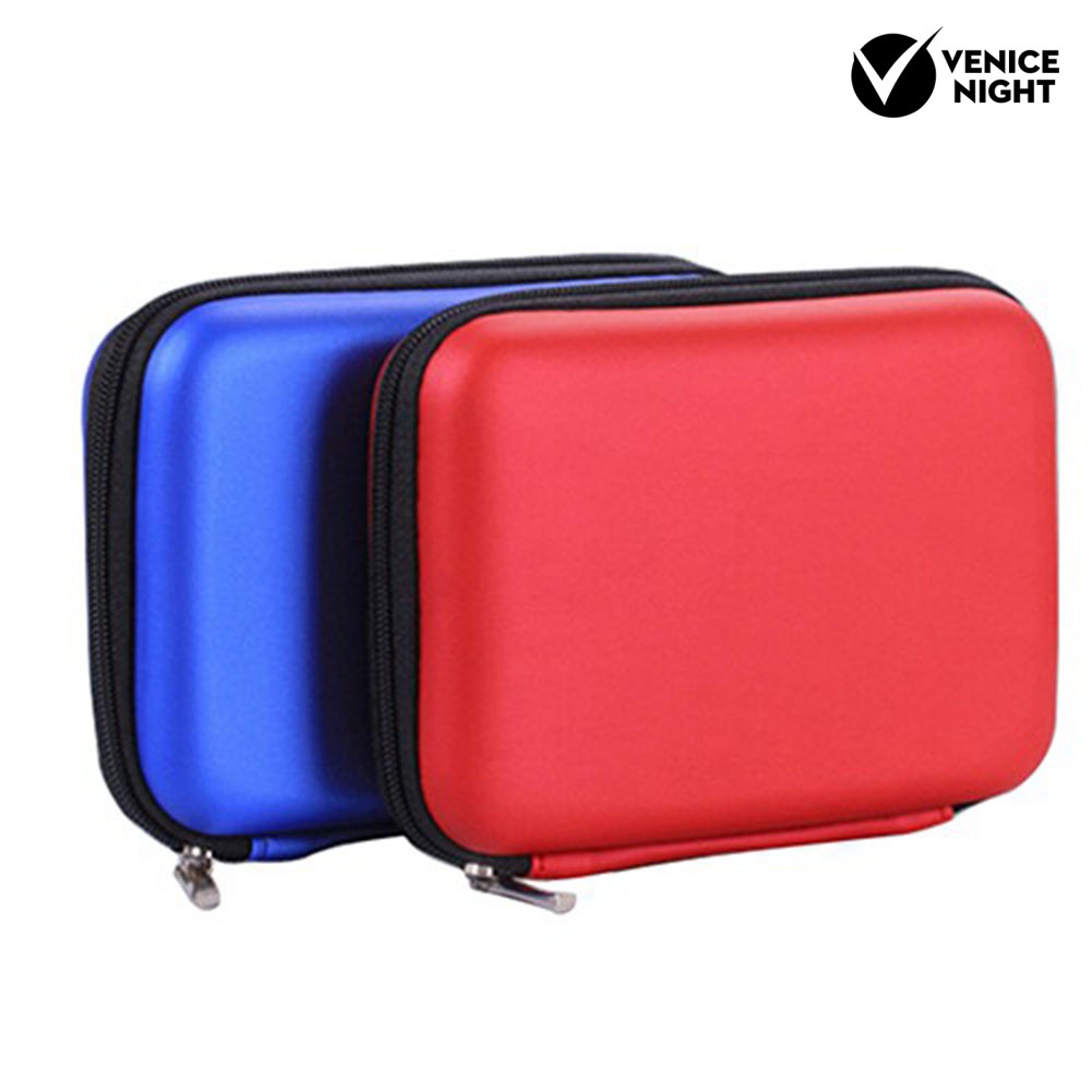 (VNEP) (Berkabel) Portabel Ritsleting Penutupan Earphone 2.5 inch Hard Dive Memory Card Storage Case Bag