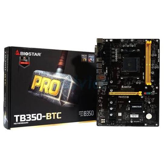 Motherboard Mining Biostar Btc350Tb Am4 Ddr4 Usb 3.1 Sata Faster Minin