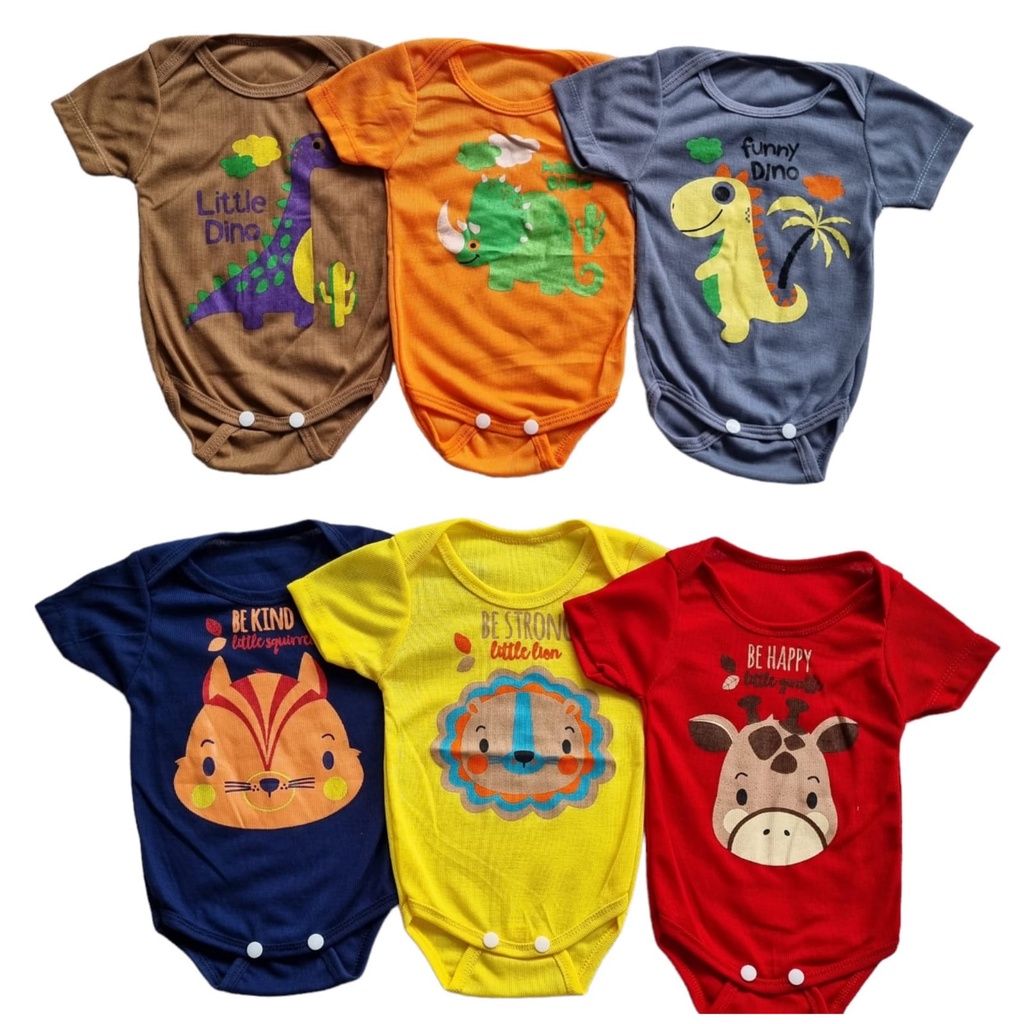 Jumper Bayi RIB Warna Sablon Animal Jumper bayi lucu murah