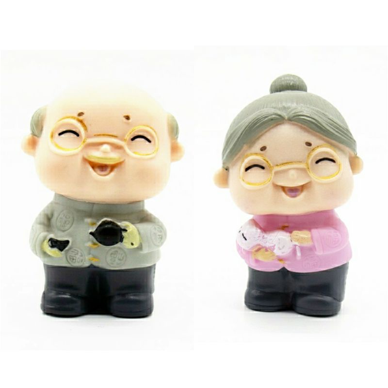 Topper Ulang Tahun Kakek Nenek | Grandpa Grandma Chinese Birthday Anniversary Cake Decoration