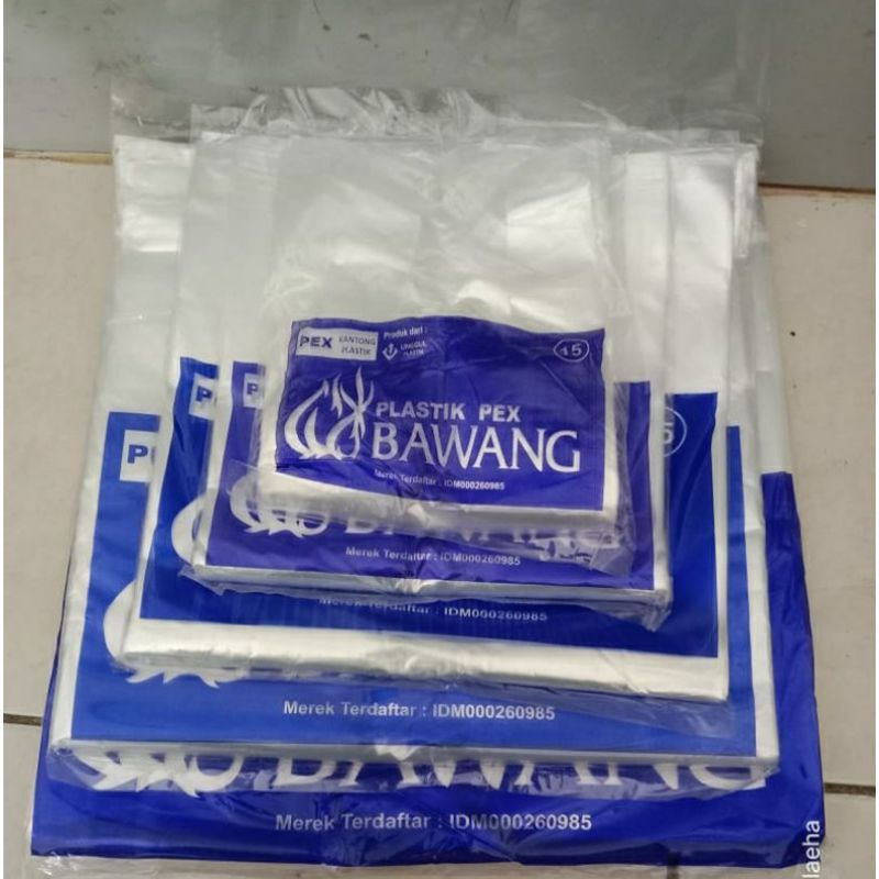 

Tas/Kantong Plastik Bening Bawang Makanan Minuman Ukuran Besar Kecil