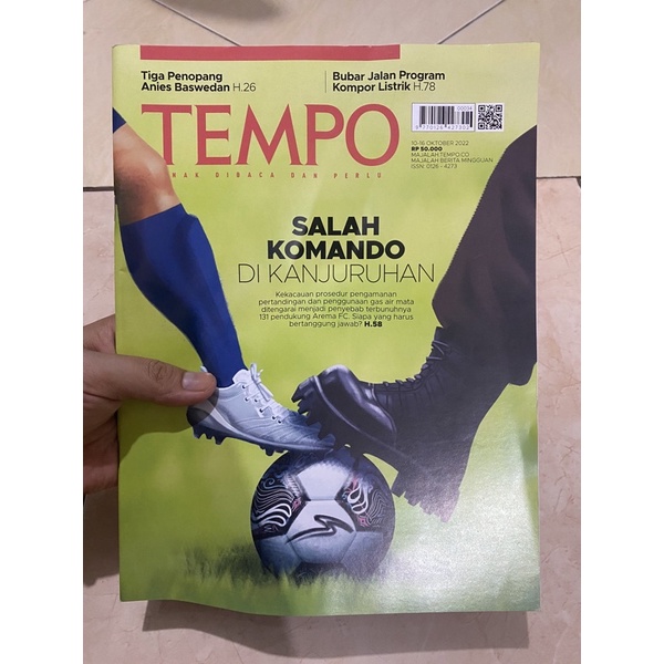 majalah tempo salah komando di kanjuruhan edisi oktober