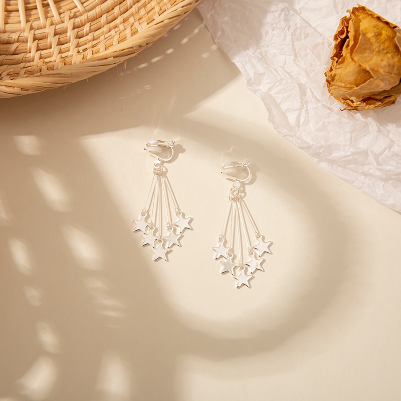 Anting Klip Tanpa Tindik Bahan 925 Silver Aksen Mutiara Gaya Retro Untuk Wanita