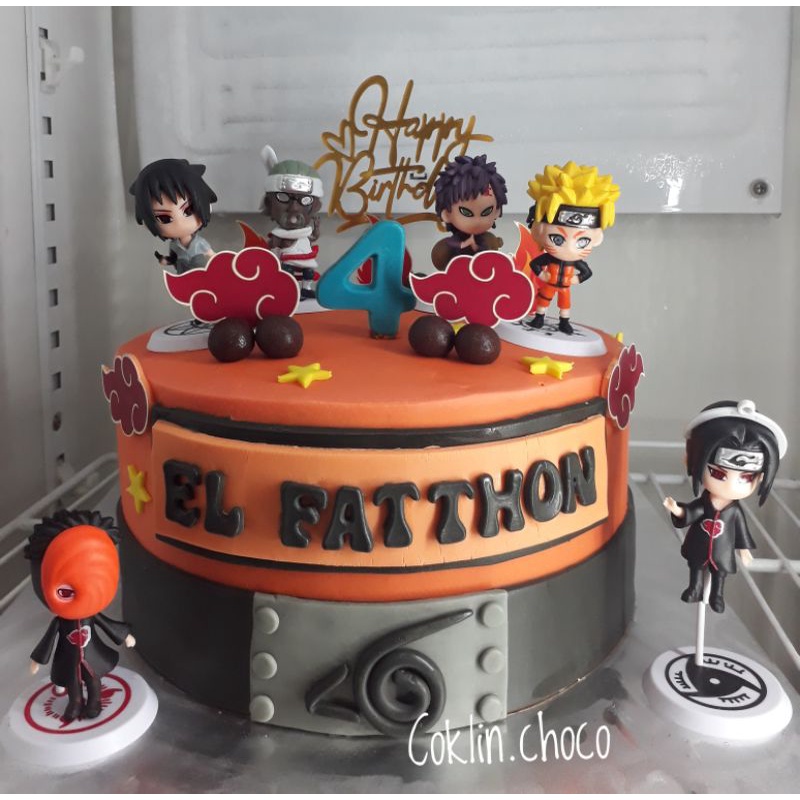 Jual Kue Ulang tahun Naruto/ Cake Birthday Karakter mainan Naruto / Kue