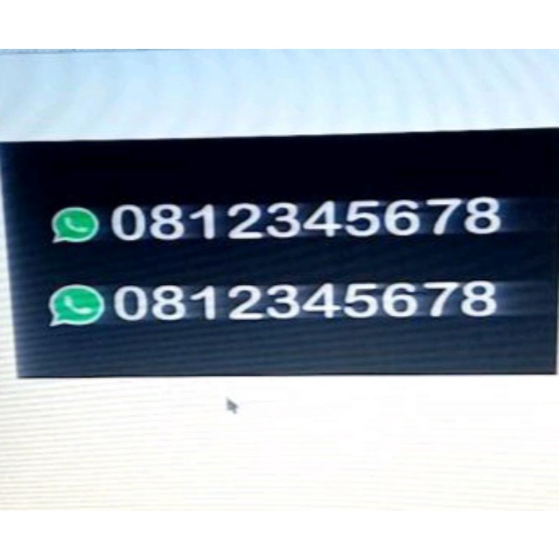 Cutting stiker WA nomor Hp