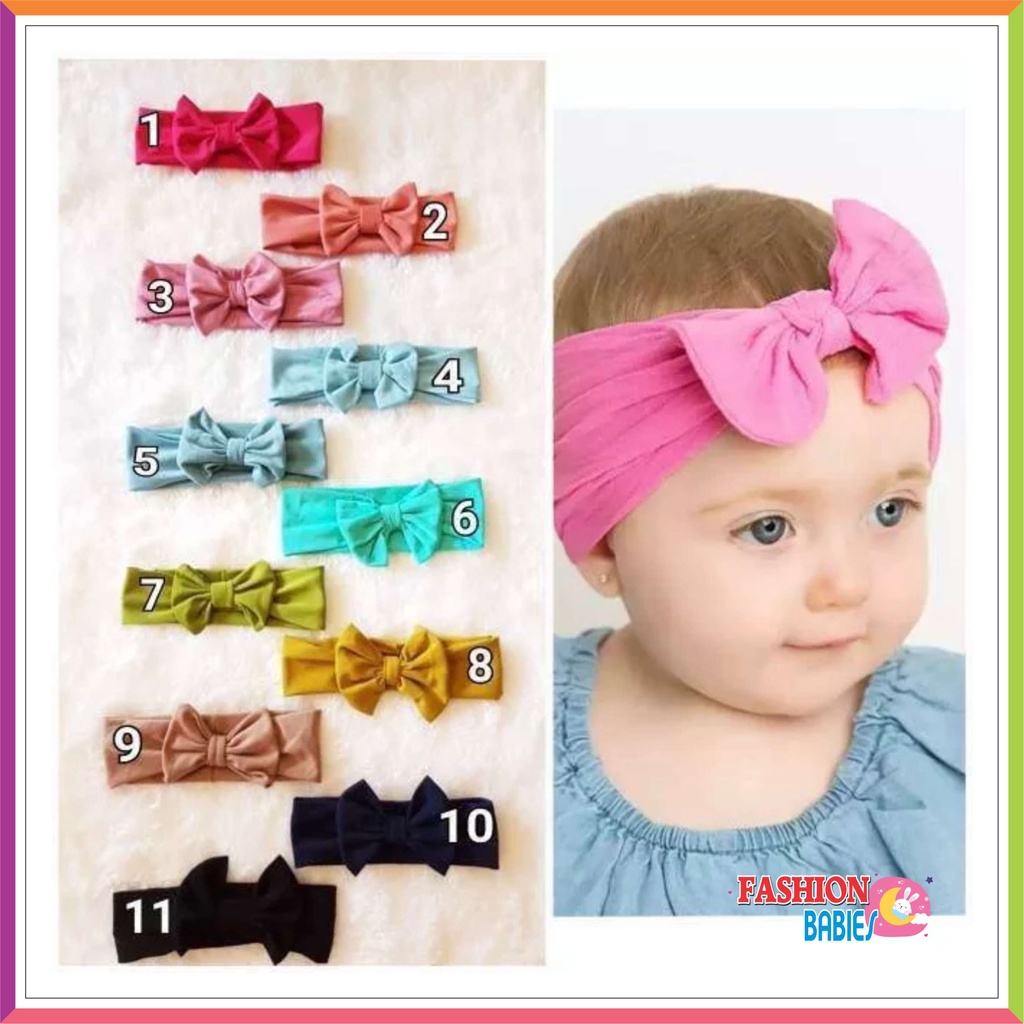 BANDANA PITA BAYI - RIBBON HEADPIECE BABY ❤ Fashionbabies ❤