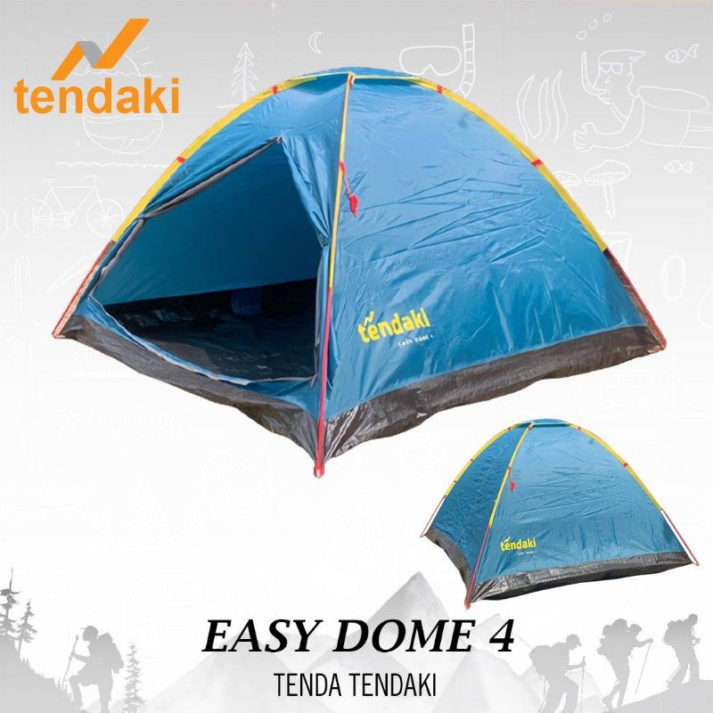 Tenda Easydome 4, Tenda Single Layer, Tenda Camping 4 Orang