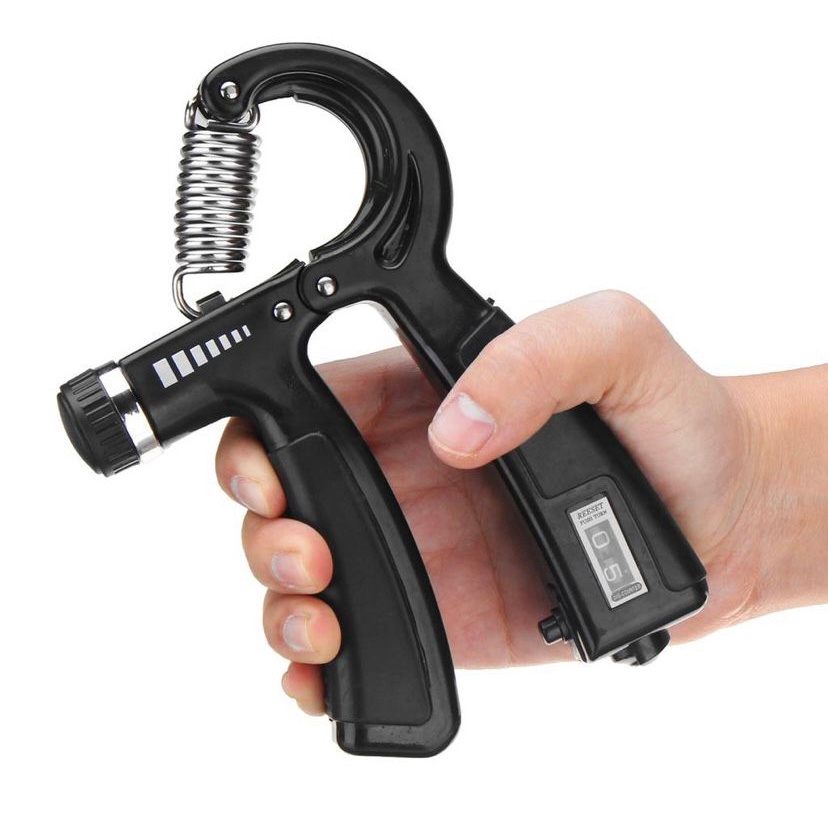 Hand grip Counting Handgrip Adjustable Spring Grip Alat Latihan otot jari Remas Tangan 5-60 kg- HGT