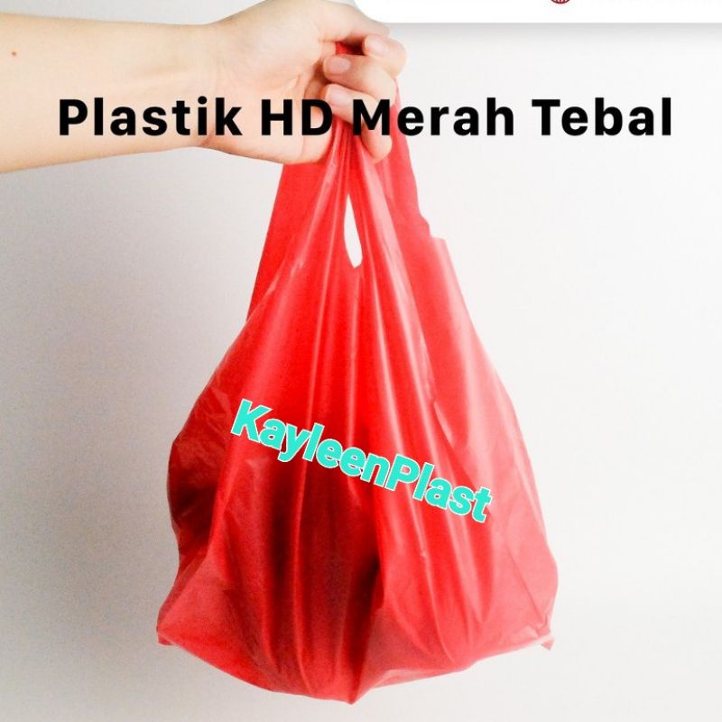 Grosir Kantong Plastik Kresek Merah Tebal Uk 17 24 28 35 40