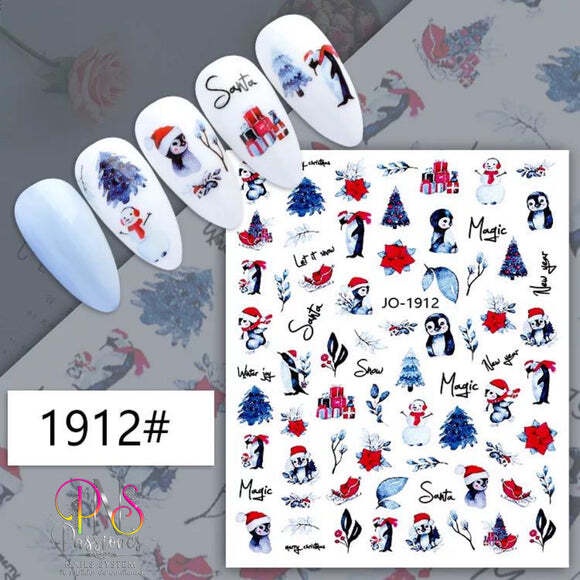 Nail Art Sticker CHRISTMAS Stiker Kuku Natal