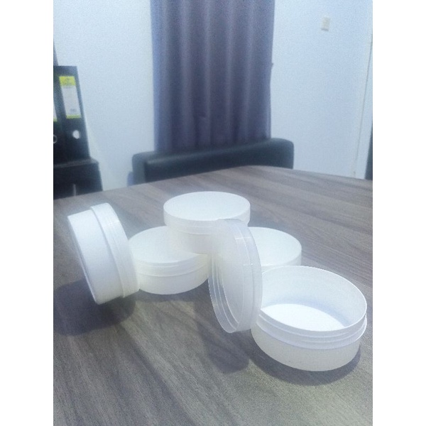 POT LULUR 250 GRAM PUTIH,POT POMADE 250gr