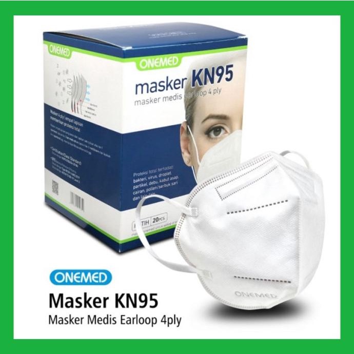 Masker KN 95 4ply Onemed Isi 20pcs 100% ORIGINAL t-sisterstoree Diminati Banget