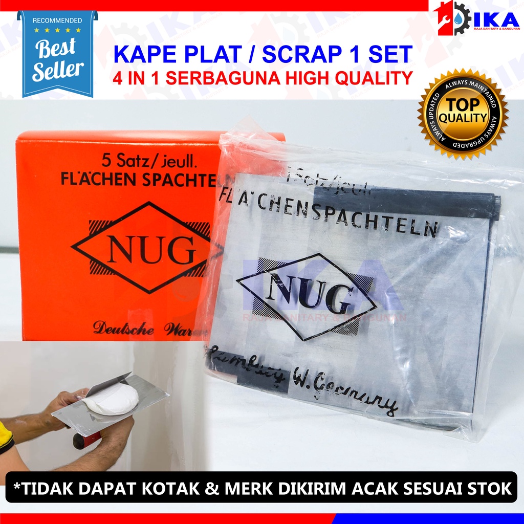 SKRAP/ KAPE / SCRAPER KAPE SET DN JAPAN DAPAT 1 SET ISI 4PCS TERMURAH UKURAN BERVARIASI ALAT KEROK