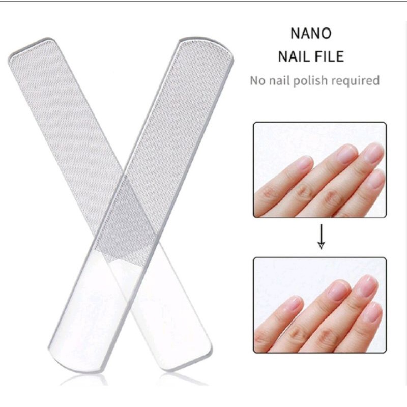 KIKIR KUKU BUFFER PENGKILAT DAPAT BOX NANO CRYSTAL GLASS NAIL ART ALAT MANICURE PEDICURE