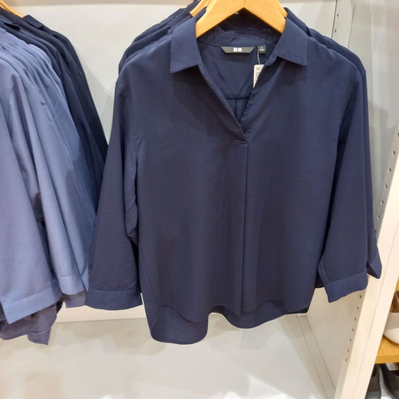 UNIQLO 3D KNIT ORI ASLI SALE 80% Sweater Rajut Katun Polos Linen Cardigan Blouse Kemeja