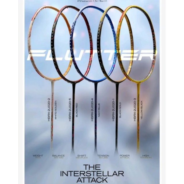 RAKET HUNDRED FLUTTER S CONTROL ATTACK ZOOM