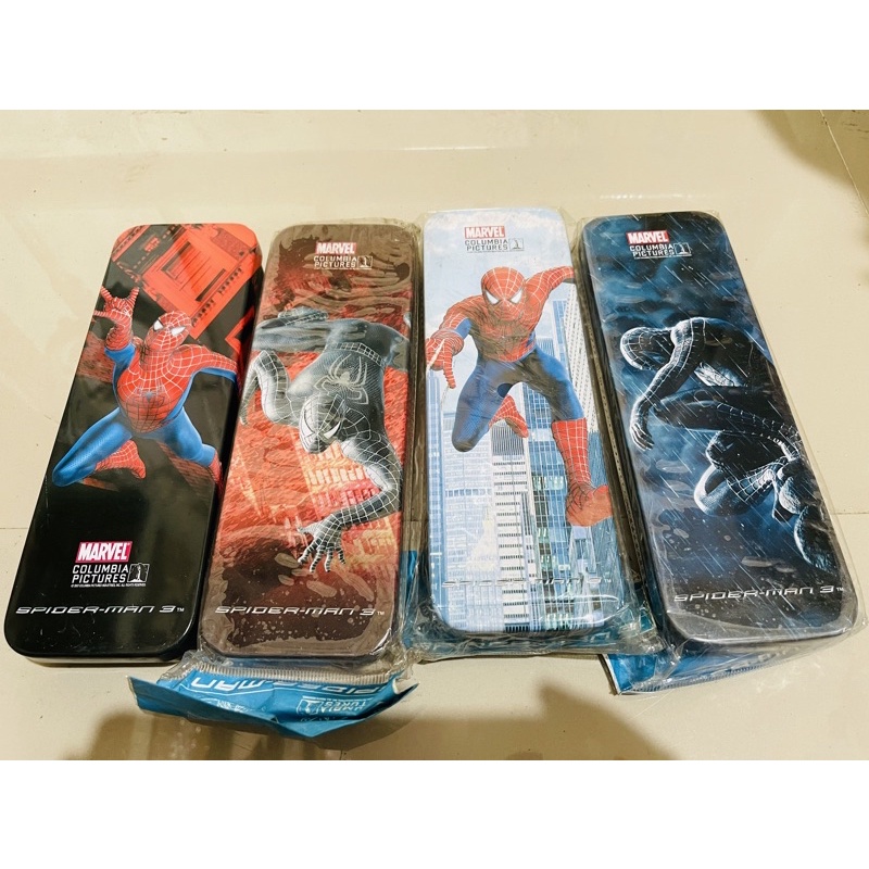 

pencil case kaleng motif spiderman 3 satuan