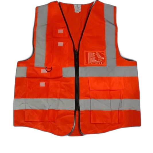 Rompi Safety Vest Kantong ID Holder Scotlight 2 Warna Allsize BSafe 3 saku (Real Picture)