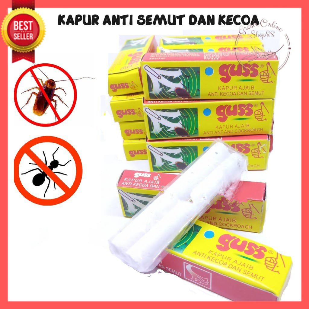 GOS - G315 - KAPUR GUSS Kapur Ajaib / Kapur Anti Semut Dan Kecoa Ecer Satuan I Pak isi 2pcs