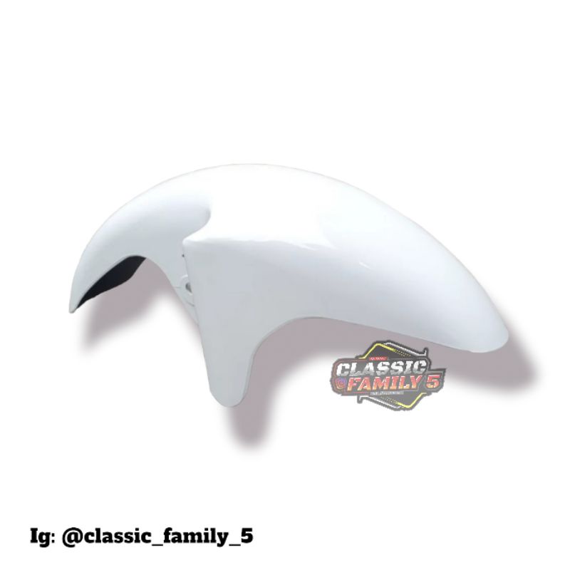 SPAKBOR DEPAN NINJA RR WARNA PUTIH SLEBOR NINJA RR PUTIH TERLARIS