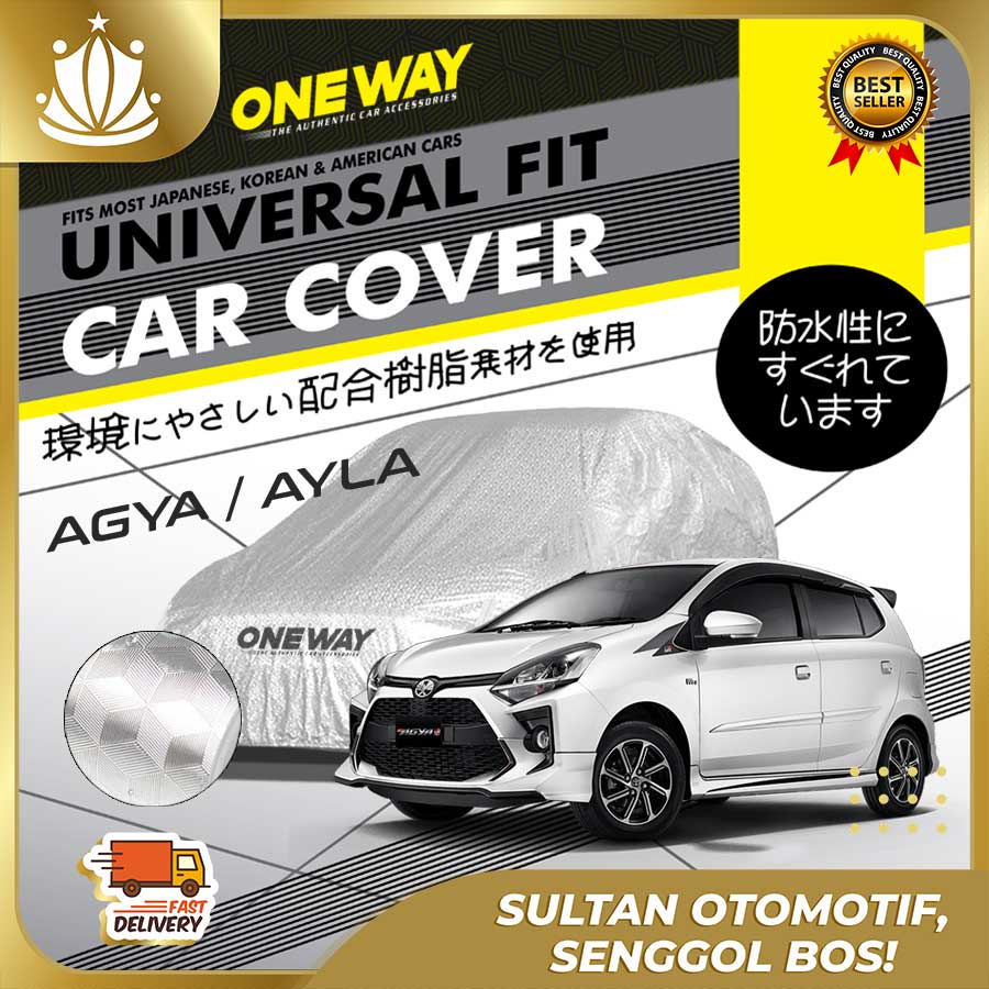 Cover Sarung Mobil AGYA AYLA Waterproof 3 LAPIS TEBAL Deluxe Not Urban Anti Air