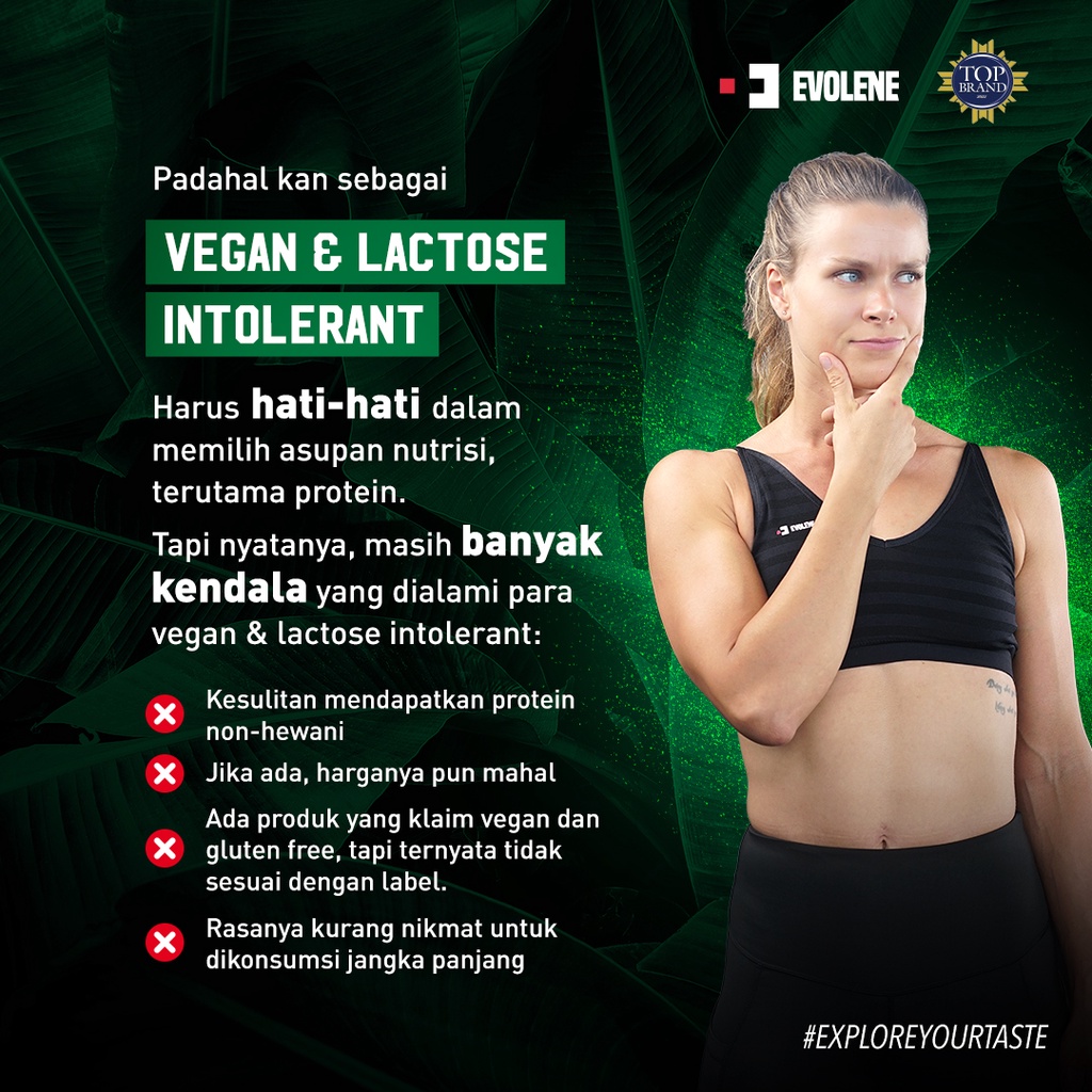 EVOLENE Evogreen Protein Nabati Vegan 50 sachet 1600 gr - Plant-based