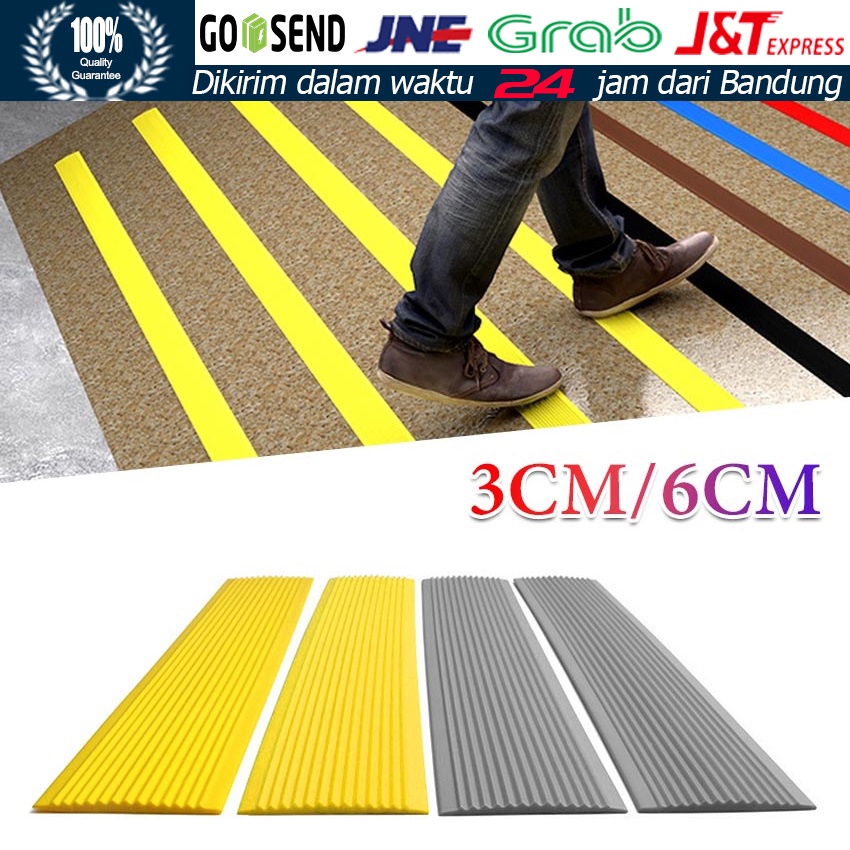 Jual Cm M Lis Tangga Pengaman Anti Slip Tangga M Doubletape Step Nosing Karet Shopee