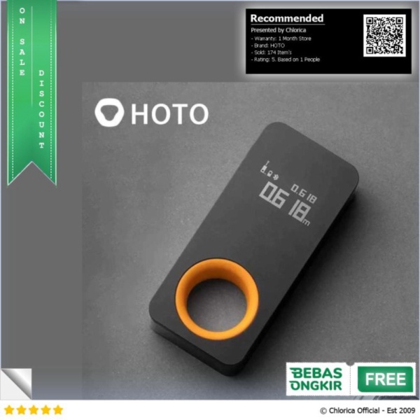 

Dijual HOTO Meteran Digital Smart Laser Measure Rangefinder Bluetooth 30M - Q - Hitam HOTO Diskon
